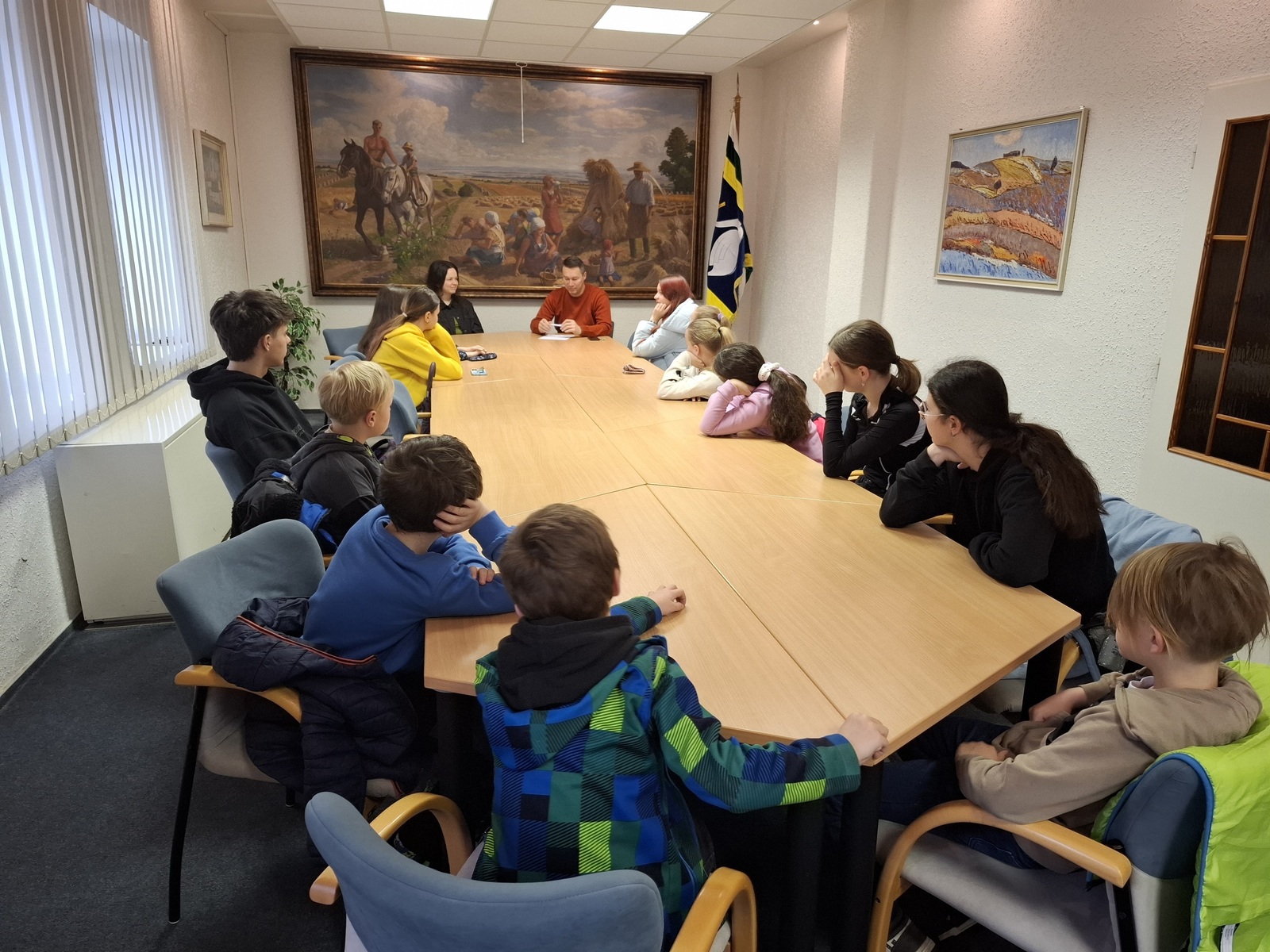 Žákovský parlament u pana starosty